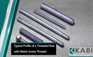 Typical Profile of a Threaded Rod with Metric Screw Threads