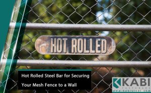 galvanized Steel Bar for Securing Your Mesh Fence to a Wall